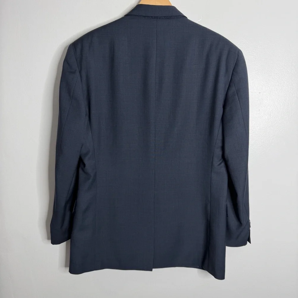 Brooks Brothers Men’s 346‎ Madison Fit Wool Blazer Navy Plaid 41R Workwear